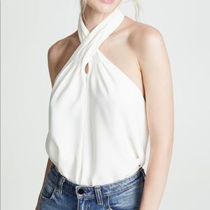 White Amanda Uprichard Beckett Tank